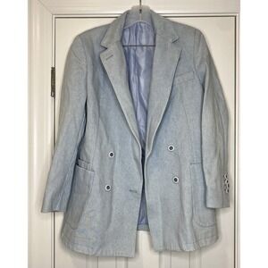 Officine Generale‎ Women's Mathilde Jacket Light Blue Size 38